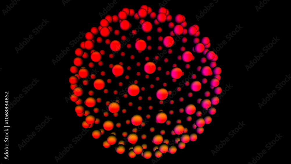 Poster ball collapsing into one side