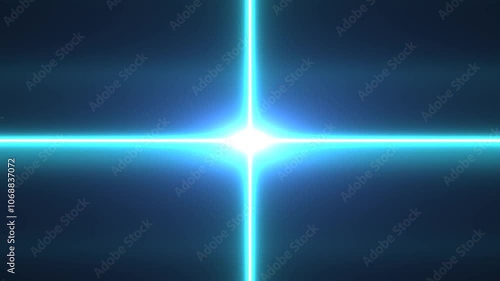 Poster dynamic laser cross light animation with mesmerizing glow effects