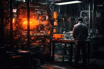 Obraz premium Industrial Expertise in the Heart of Production