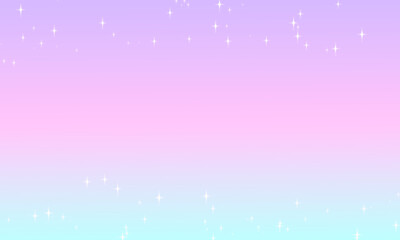 Obraz premium Unicorn pastel pink and blue gradient with glitter background