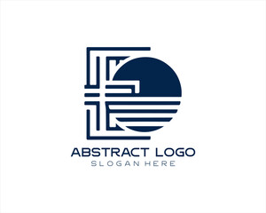 Abstract logo design icon vector illustration