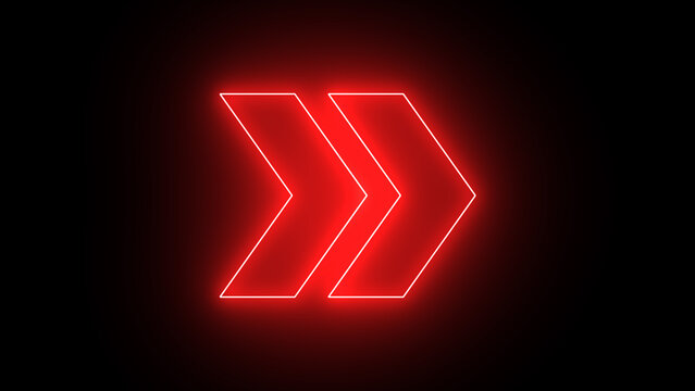 recommend clip art: Glowing arrow icon. glowing arrows with a neon light. arrow icon neon line glowing green.