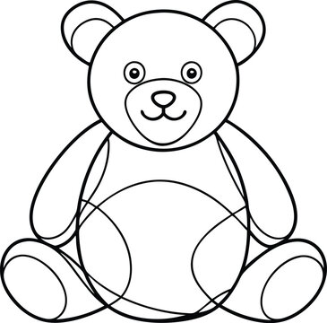 recommend clip art: Teddy bear line art , Cute teddy, teddy silhouette vector, design