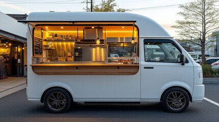 シンプルなキッチンカー