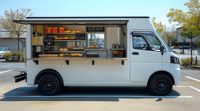 シンプルなキッチンカー