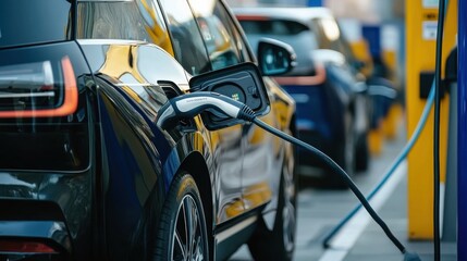 Electric vehicles charging at high-speed charging