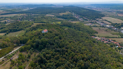 Europe, hungary, Pannonhalma. Benedictine abbey. aerial photo