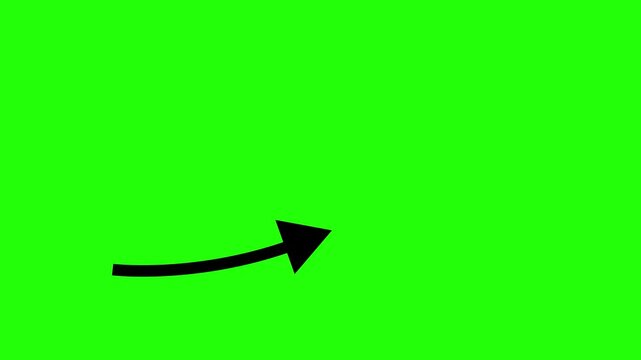 animated profit growth arrow moving upward, representing financial success and business progress with smooth motion perfect for economic presentations, stock market visuals and reports