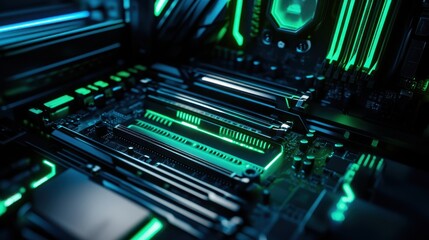 Fototapeta premium The Futuristic Circuit Board