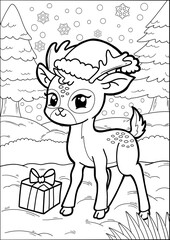 Christmas coloring page for Kids