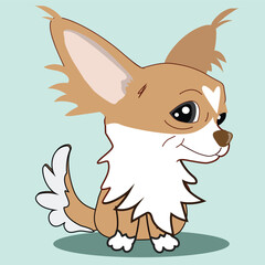 chihuahua stylized for company branding, pet shop, animal web site 2.eps