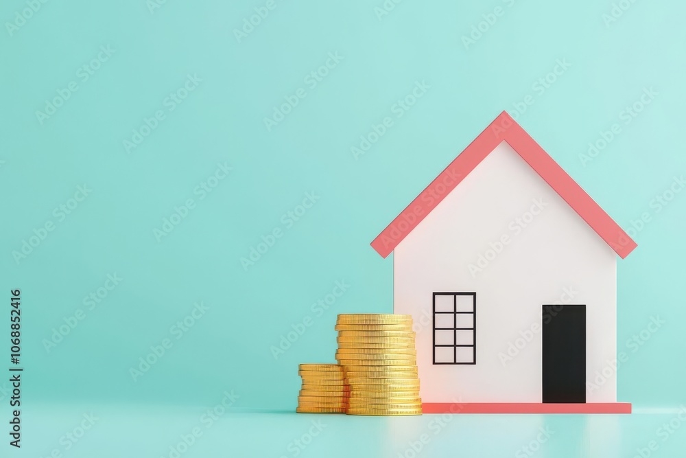 Poster visualization of a property value analysis with loan collateral section, showing benefits of secured