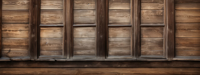 Vintage Wooden Wall and Window Shutters