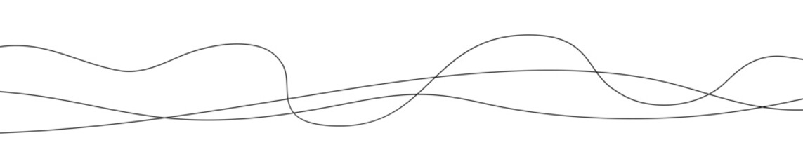 Thin curved wavy lines