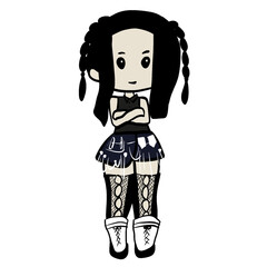 Girlband cartoon cute kpop idol baby monster