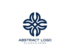 abstract flower logo