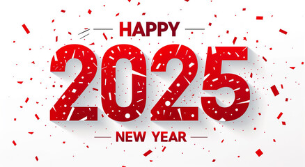 Background with a Christmas or New Year 2025 with festive atmosphere. New Year or Christmas banner for your design with copy space.