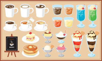 喫茶店のメニュー