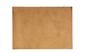 Vintage brown paper background Isolated on white background with clipping path.