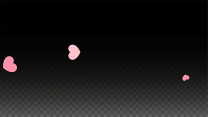 Hearts Confetti Falling Background. St. Valentine's Day pattern. Romantic Scattered Hearts Texture. Love. Sweet Moment. Gift. Cute Element of Design for Birthday Party.