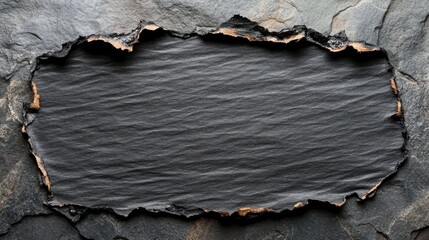 Textured Slate Background with Torn Edges