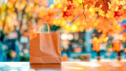 Empty White Objects Mockups with Fall - Autumn Environment - Logo and Graphics Placement