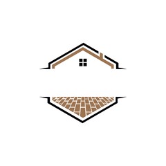House brick flooring logo design