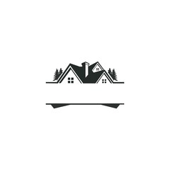 Roof and home logo vector . house icon