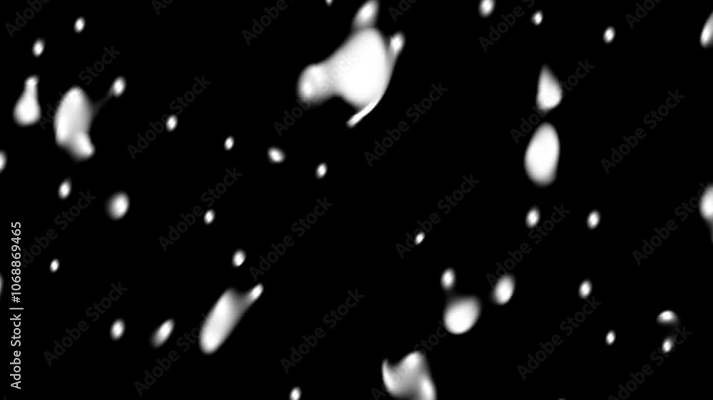 Poster dynamic flow of abstract bubbles in dark space