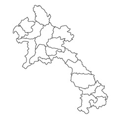 Obraz premium Map of Laos