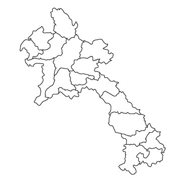 recommend clip art: Map of Laos