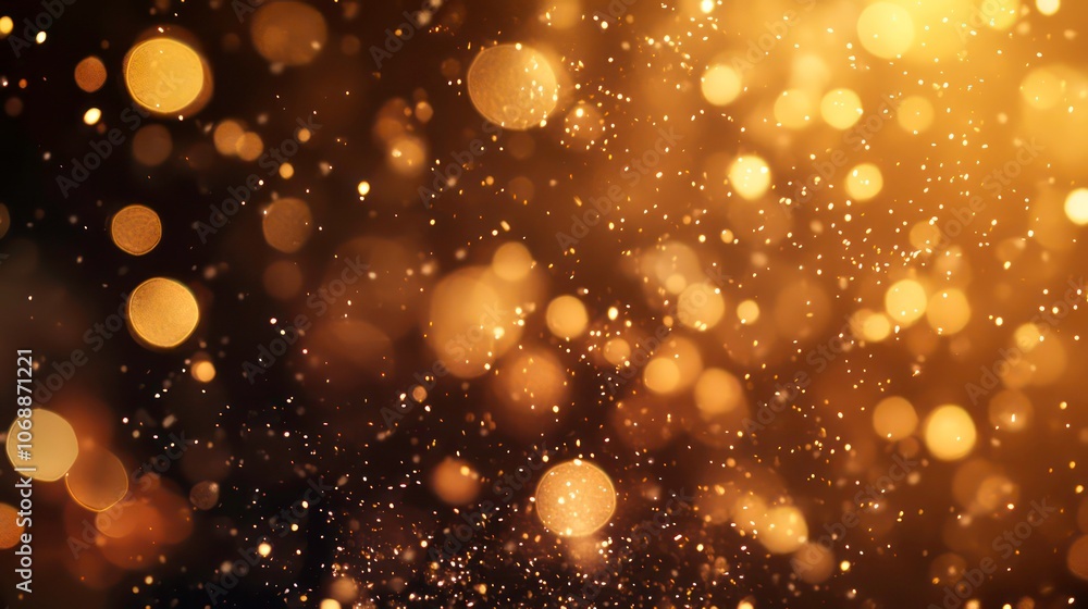 Poster A blank banner design with sparks on a sparkly background using Stock images