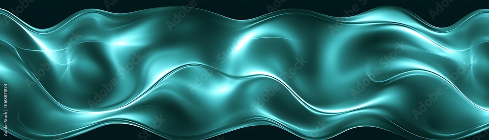 Aufkleber radiant cyan abstract background with wave patterns