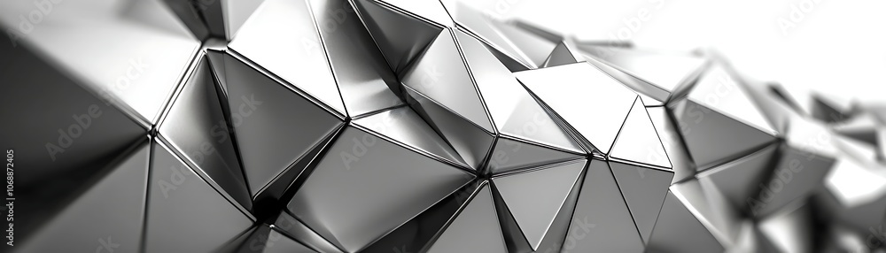 Poster abstract silver background with floating elements