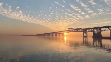 Fototapeta premium Bridge at Sunrise