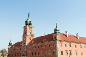 The Royal Castle in Warsaw, Poland. A state museum and a national historical monument. Royal residence. Old town.