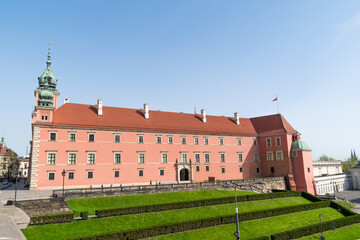 The Royal Castle in Warsaw, Poland. A state museum and a national historical monument. Royal residence. Old town.