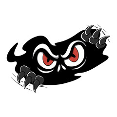 Illustration Of A Monster Eye With Claw Like Hands Wanting To Pounce Made With Premium Vector