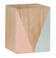 wooden box cut out isolated transparent background