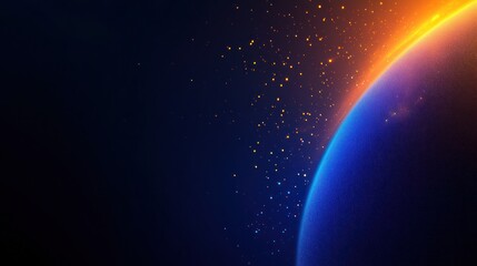 Naklejka premium Planet Earth in Outer Space