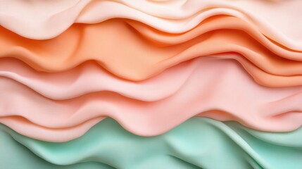 Pastel Dream: Draped Fabric in Soft Hues 