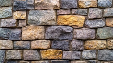 Obraz premium Processed collage of old medieval stone wall texture in daylight. Background for banner, backdrop or texture for 