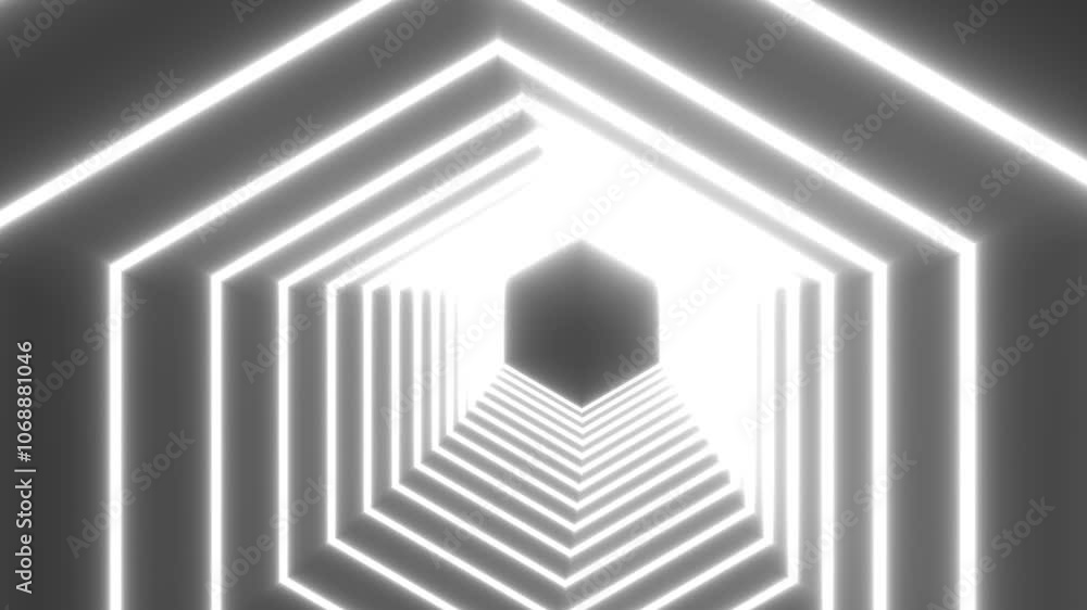Aufkleber smooth hexagon grid transition