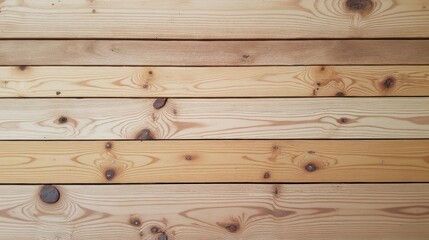 Close-up view of neatly arranged wooden planks with natural grain patterns and knots, creating a warm, rustic texture.