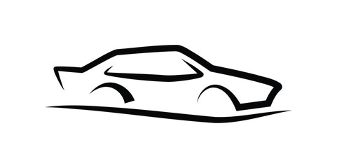 Modern car icon,  logo vector illustration