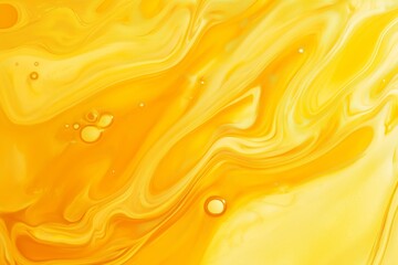 A yellow background with a swirl of yellow paint. The swirls are very thick and the paint is very thick © Andrii Zastrozhnov
