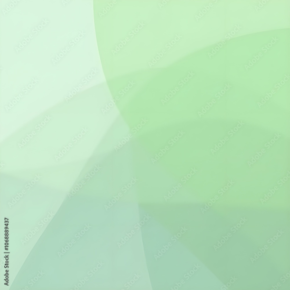 Poster abstract green background with waves. generative ai