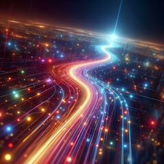 Obraz premium Christmas lights shine