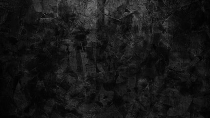Black wall with dark concrete loft background.