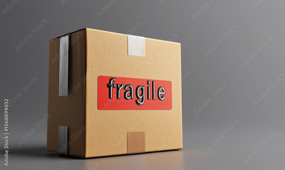 Poster handling fragile packages tips for safe delivery at home package safety techniques indoor setting cl